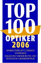 Auszeichnung Top100 für Optiker Krause Eilbek